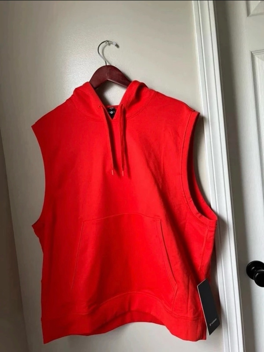 Lululemon Orange Sleeveless Hoodie